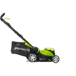 Газонокосилка аккумуляторная Greenworks G24X2LM41K2X 24В (2 x 4 Ач, ЗУ) нож 41 см, 2512607UD