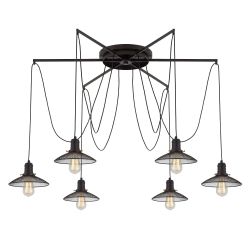 Citilux Эдисон CL451262 Люстра паук Венге