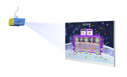 Интерактивный физкультурный комплекс с проектором для тёмного помещения