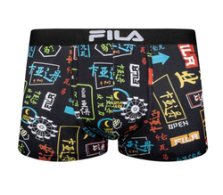 Мужские спортивные боксеры Fila Boxer Elastic Logo 1P - черный