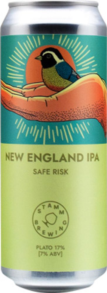 Пиво Штамм Бир Сейф Риск / Stamm Beer Safe Risk 0.45 - банка