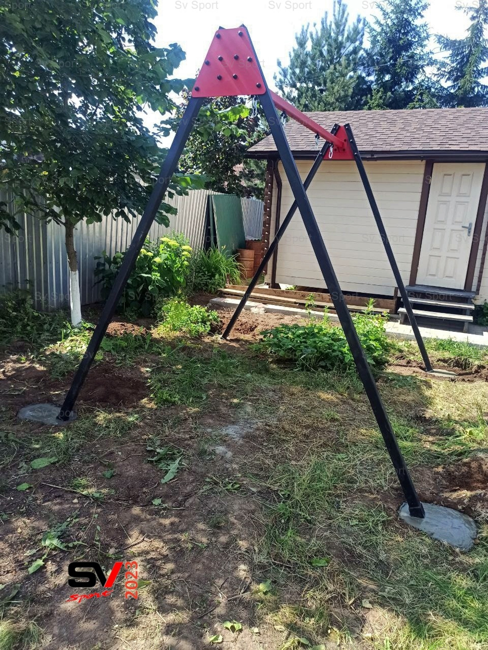 Монтаж уличных качелей Sv Sport