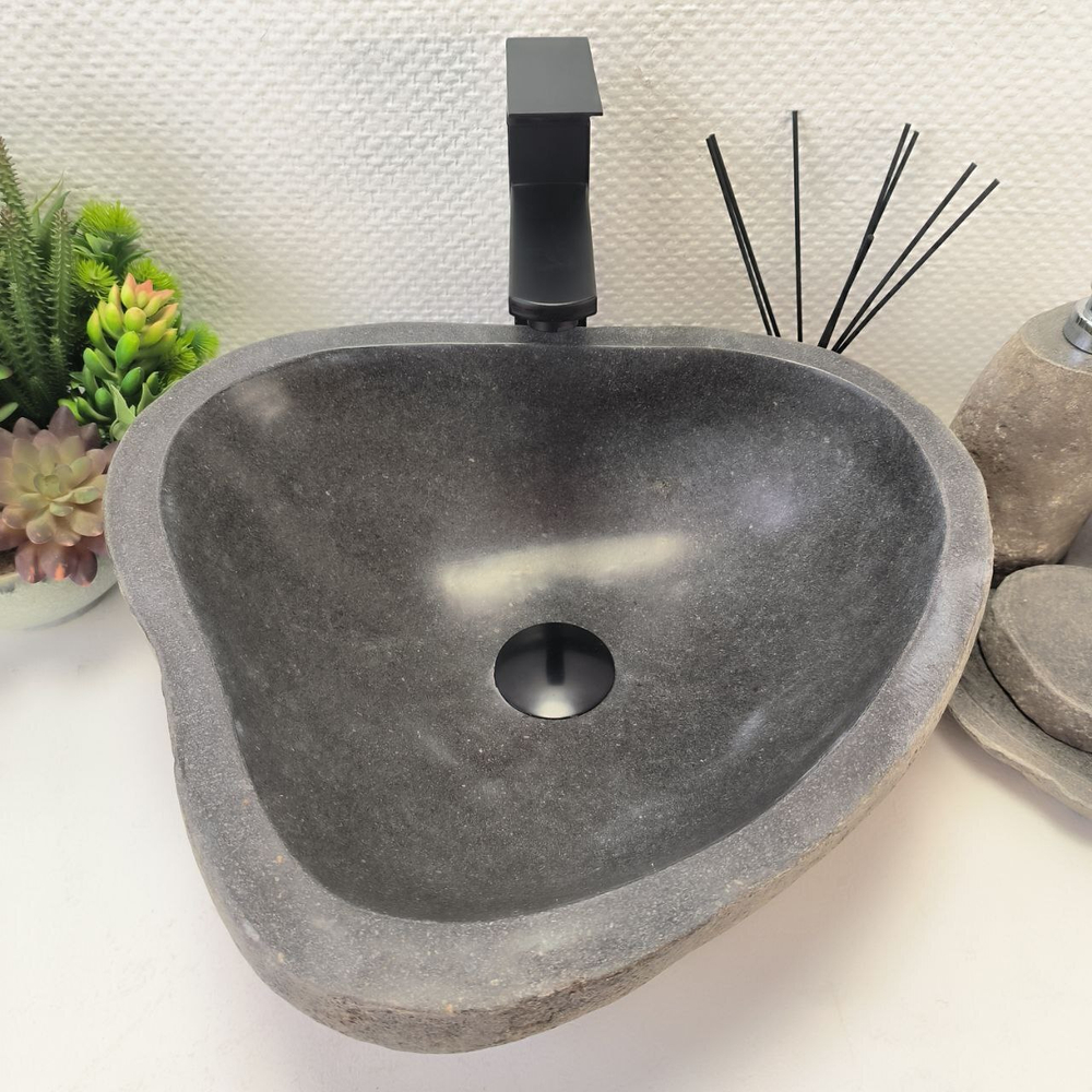 Раковина из речного камня RS-63886 (43*39*15) 0120