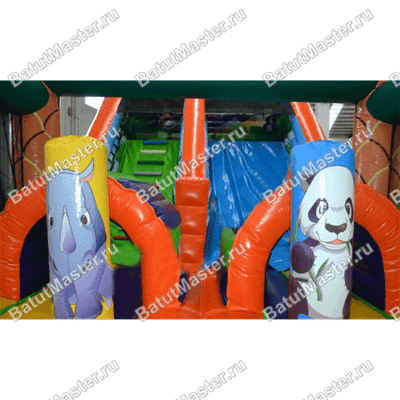Коммерческий надувной батут "Мир сафари"