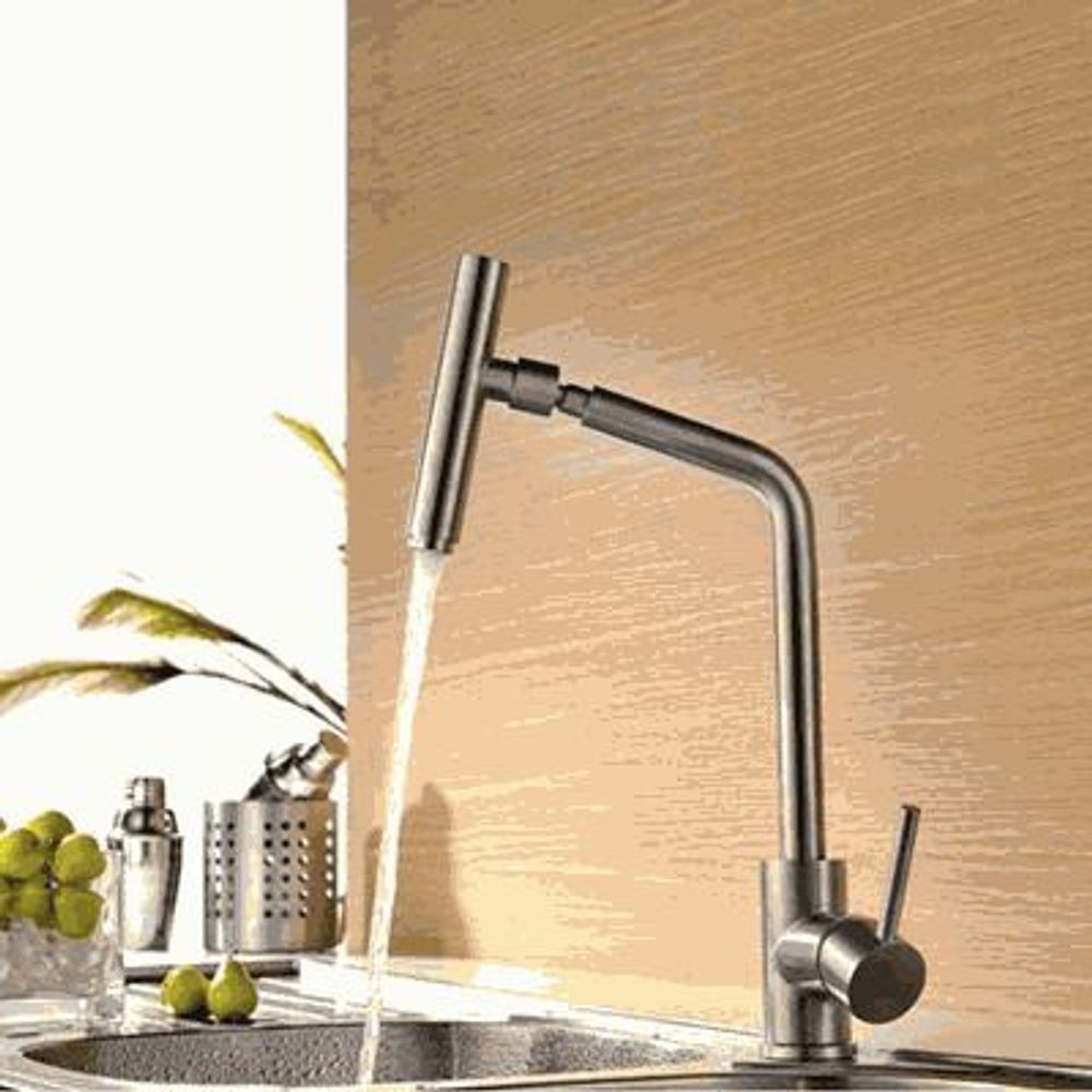 смеситель кухня LEDEME картридж 35мм, нержавейка, L4998-5