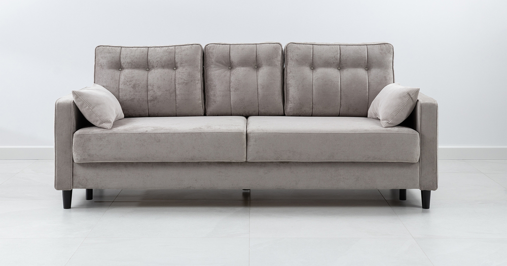 Арно Диван - кровать (Арт. ТД 563 Лаки 02 (серый жемчуг)