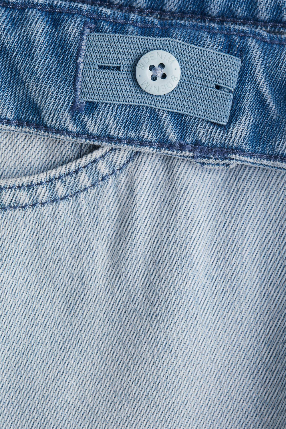 H&M Джинсы с широкими штанинами, синий