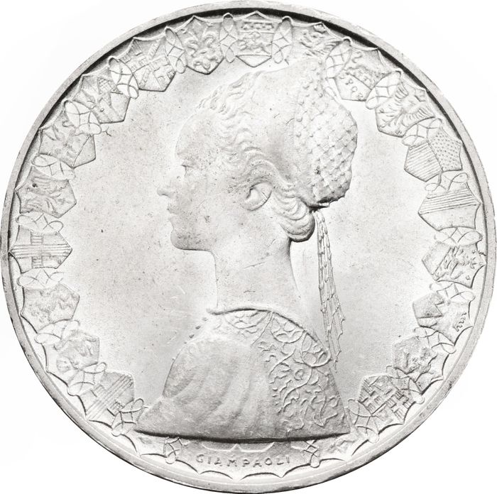 500 лир 1967 Италия. Корабли Колумба