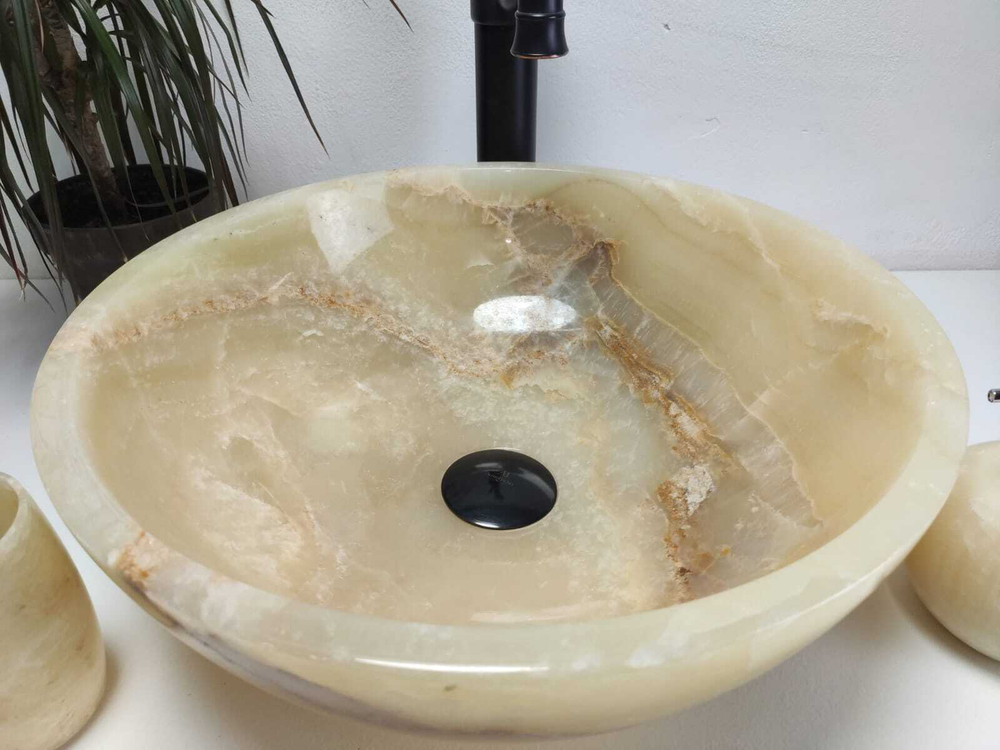 Раковина из оникса Bowl Yellow TinLip BO-61028 40*40*15