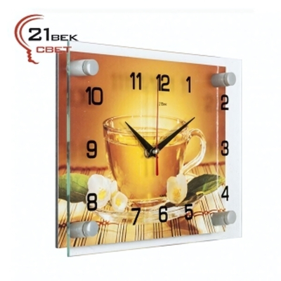 2026-893 Часы настенные "Чашечка чая"