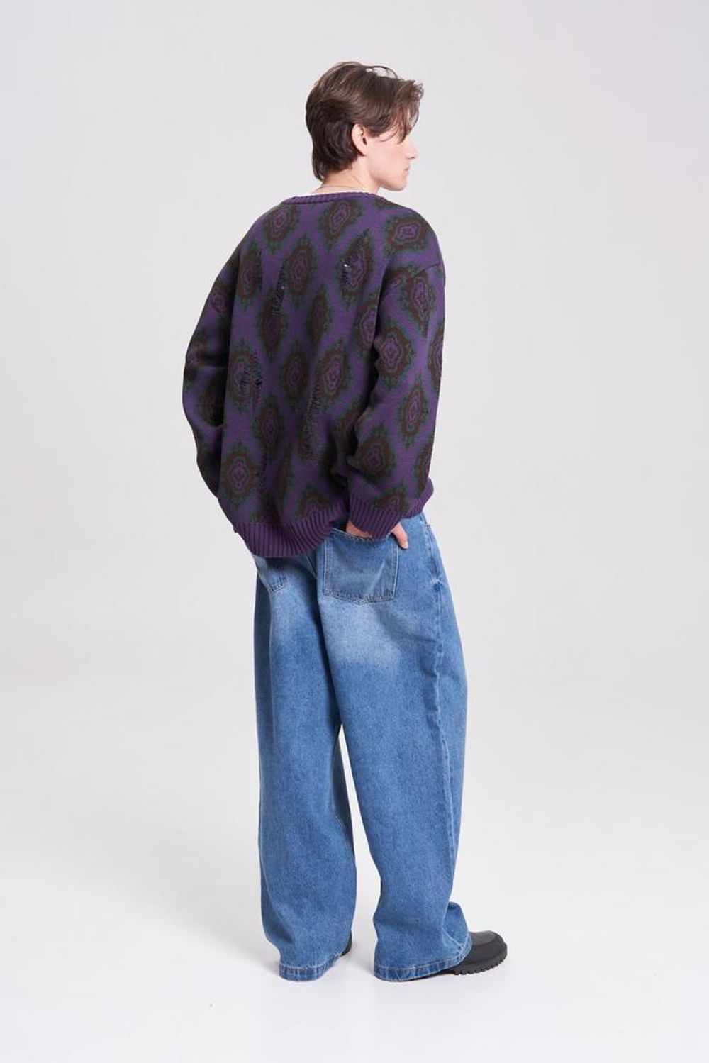 Свитер Idel История фиолетовый
