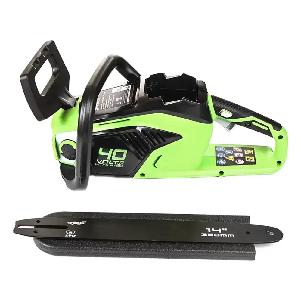 Аккумуляторная цепная пила Greenworks GD40CS15K8 (1 x 8 Ач, Быстрое ЗУ) 2005707U8F