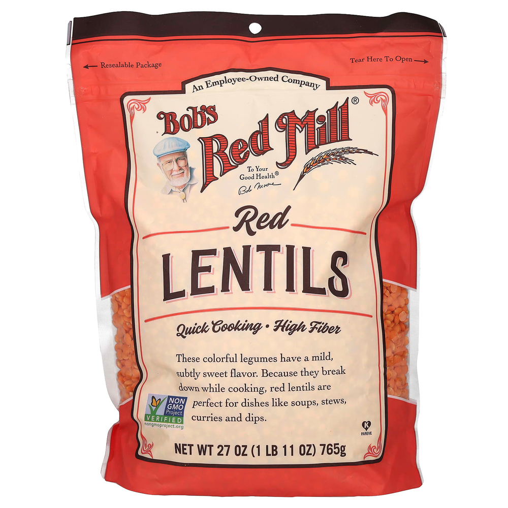 Bob's Red Mill, красная чечевица, 765 г (27 унций)