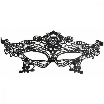 Маска кружевная Психея черная