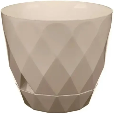 Горшок для цветов Laurel D145мм, 1,3л с поддоном (бежевый)