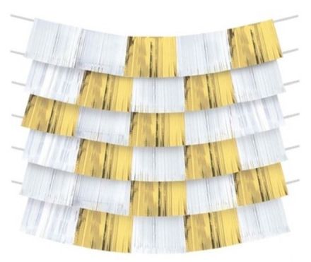 Декор на стену "Белый и золото"