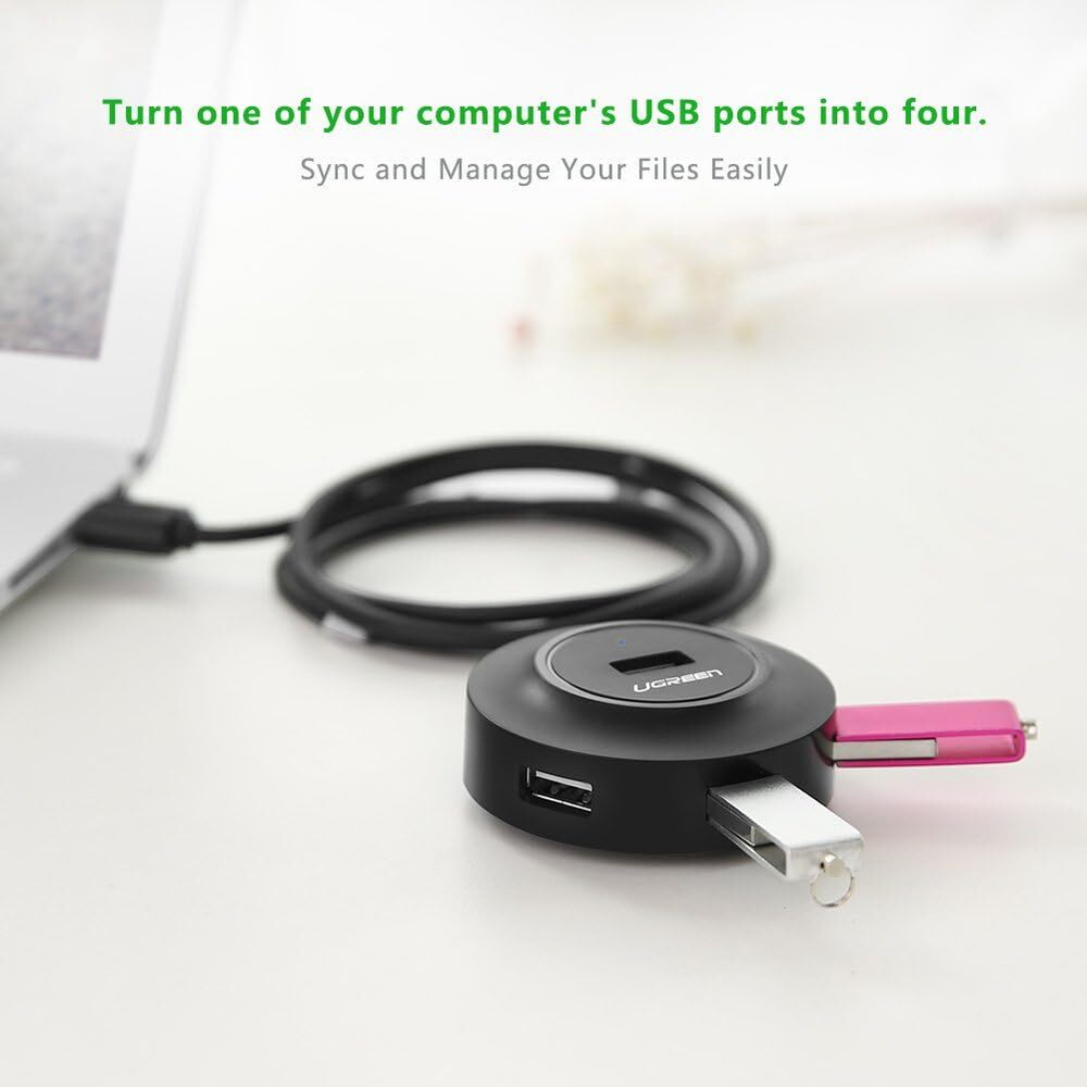 USB HUB 2.0 4 port, 1m UGREEN 20277