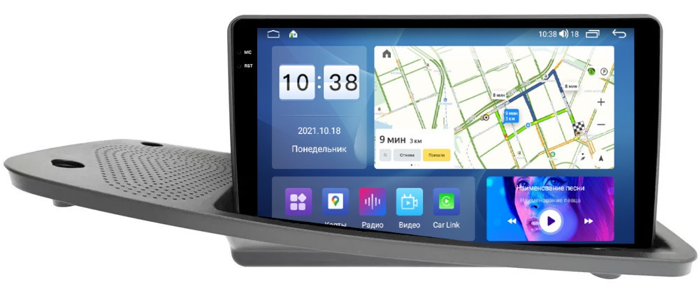 Магнитола для Volvo XC70, S80 2006-2013 - Parafar PF184LUX2RN2K на Android 13, QLED+2K, ТОП процессор, 4Гб+32Гб, CarPlay, 4G SIM-слот