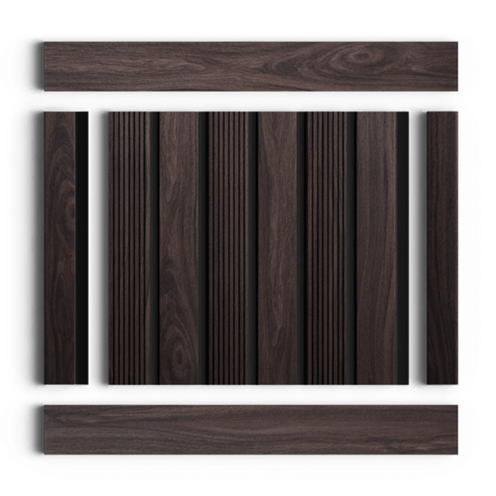 Стеновая панель HiWood декорированная, 270x12 см