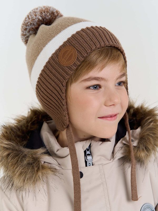 Шапка зимняя из смесовой шерсти 