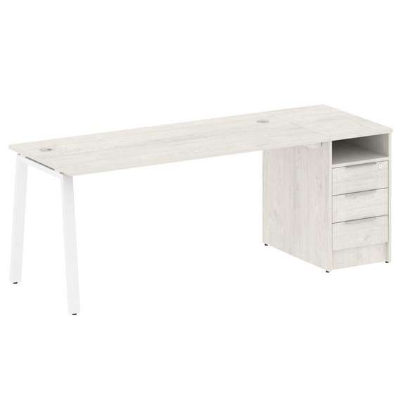 Метал Систем Рабочая станция с тумбой на А-образном м/к БА.РС-СТП-1.4