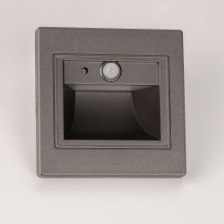 Citilux Скалли CLD005KS1 Встраиваемый светильник с датчиком движения Графит