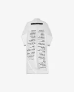 Купить Рубашка-платье Futureisnown Media Radiation Damping shirt Белая Рубашка-платье Futureisnown Media Radiation Damping shirt Белая