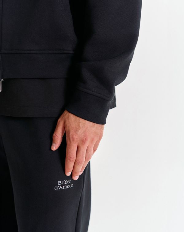 Худи Zip Logo de base 01 черное - фото 6