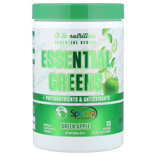 TC Nutrition, Essential Series, незаменимая зелень, фитонутриенты и антиоксиданты, зеленое яблоко, 271 г (9,56 унции)