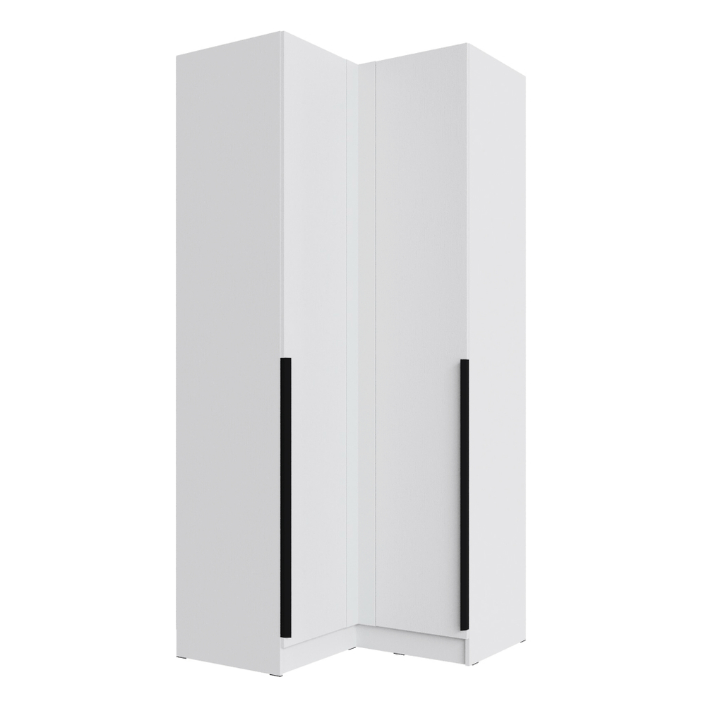 Шкаф угловой Мадрид угол прямой белый