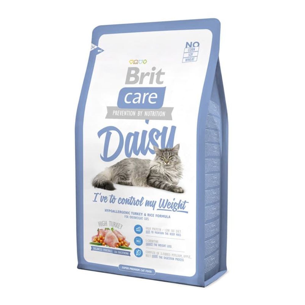 Brit Care Cat Daisy 2кг сухой д/кошек, склонных к излишнему весу