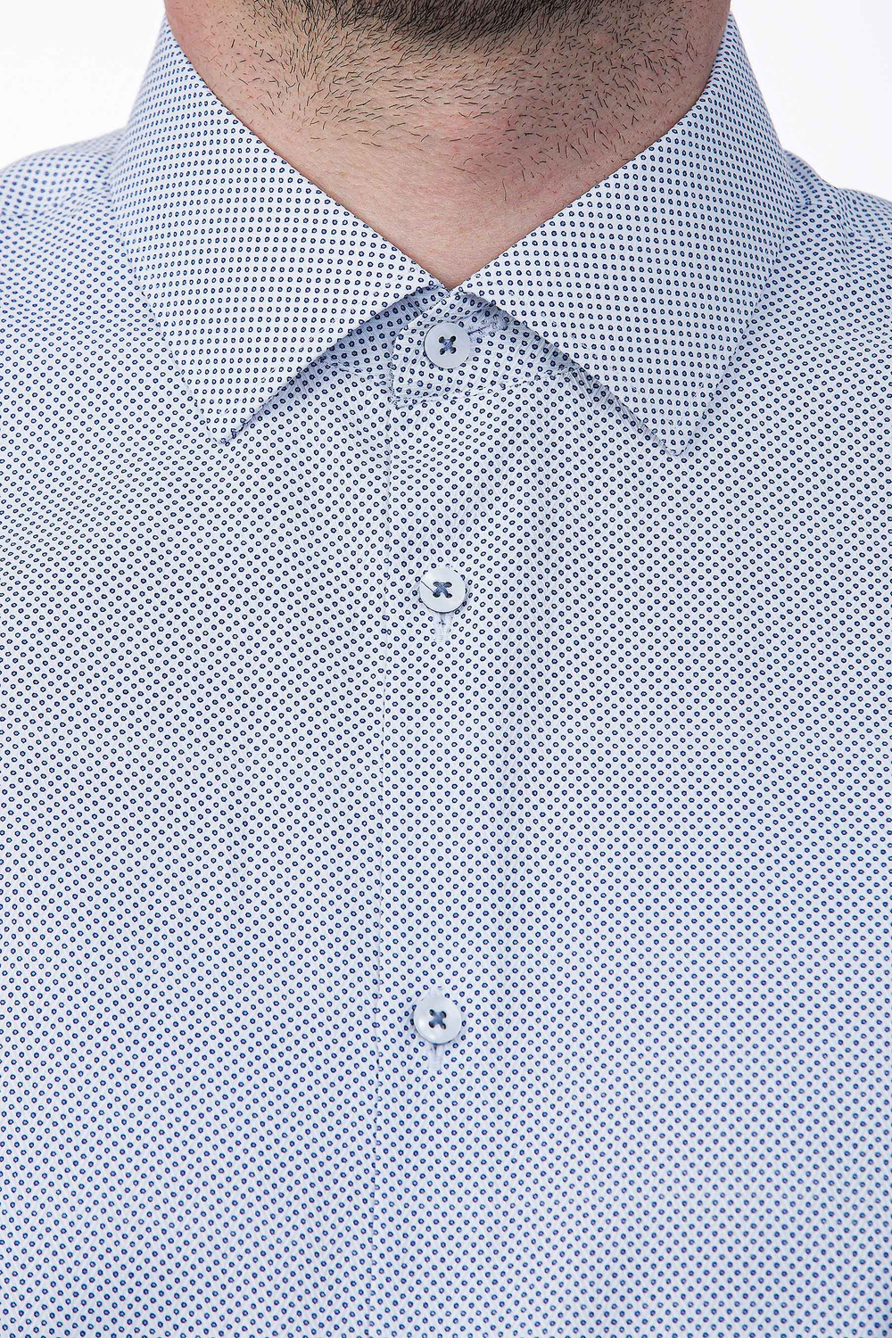 Сорочка мужская VESTER длинный рукав, мелкий рисунок 511142 48