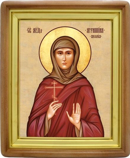 Агриппина Киселева святая мученица. Икона на холсте.