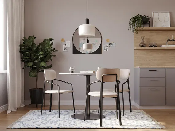 Стул Ror, Round, бежевый велюр