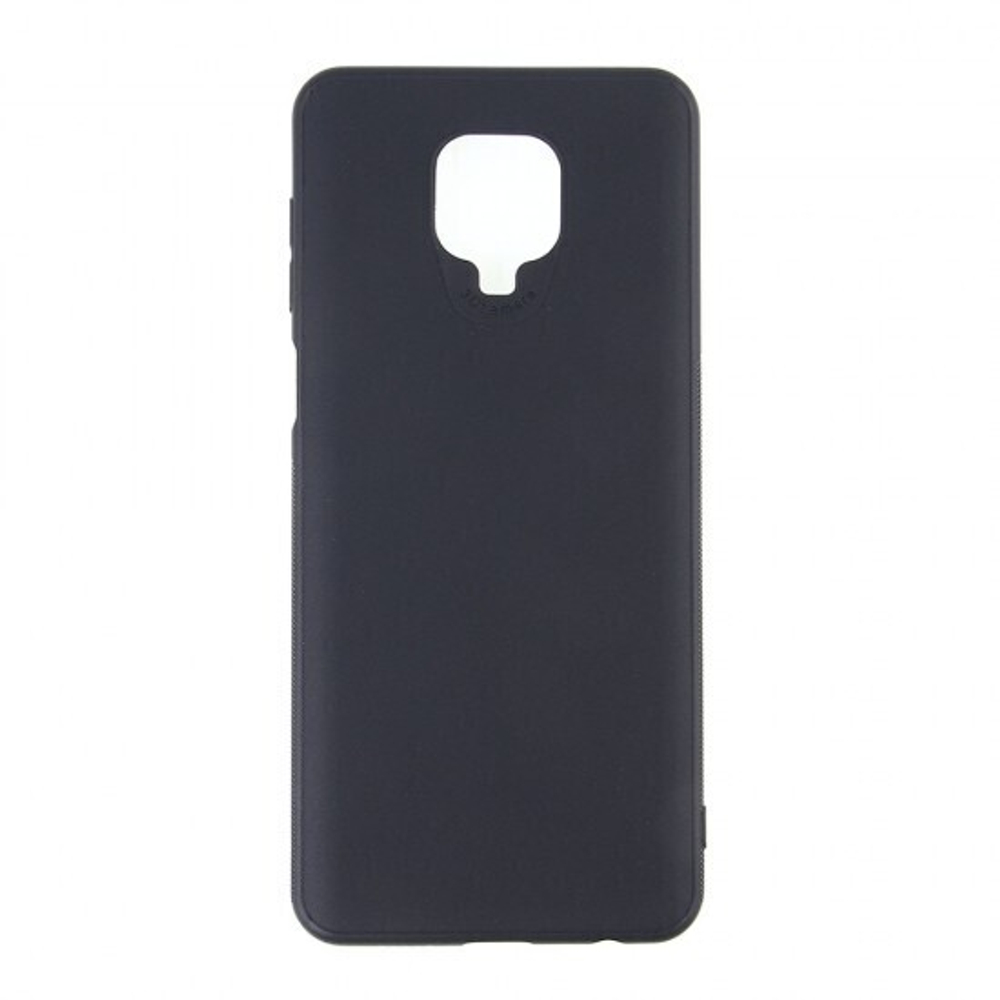 Чехол для Xiaomi Redmi Note 9 Pro/Pro Max черный силиконовый с защитой камеры, 012424 Черный