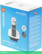 Радиотелефон DECT Motorola CD5001 черный/белый (107CD5001WHITE)