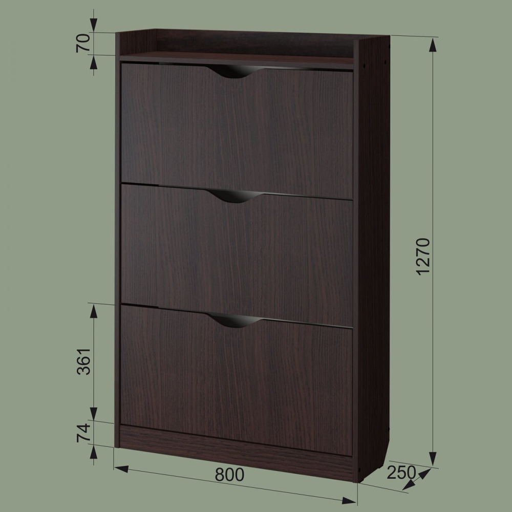 Обувница ШО-83 Б венге