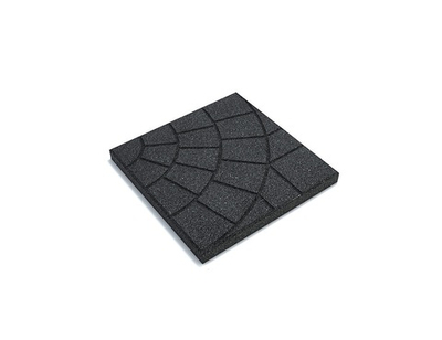 Резиновая плитка "Паутинка" 35х35х2 см Черная