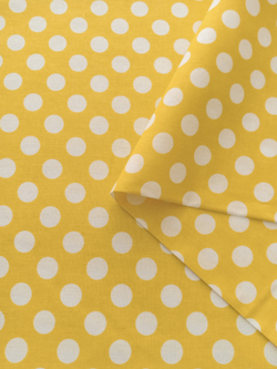 Ткань бязь плательная, рис. "Горох 18 мм", ширина 150 см, арт. 18.1