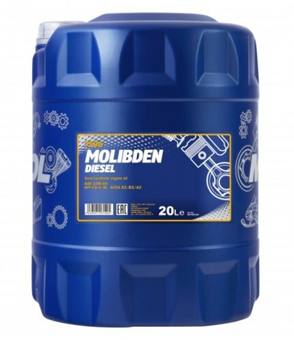 MANNOL 7505 Molibden Diesel 10W-40 SL/CF Масло моторное, 20л