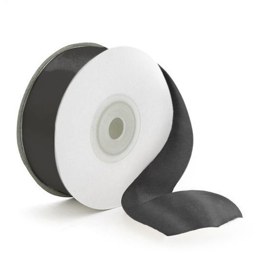 Лента атлас черный 0,7 см