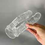 Двойной фаллоимитатор Alive Imperium (19×4,3 см) прозрачный