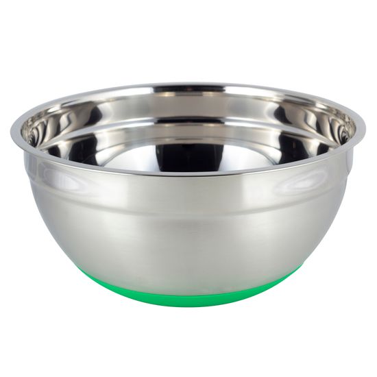 Миска 28х13 см. из нержавеющей стали c силиконовым дном Kamille KM-4351