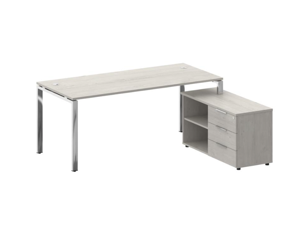 Стол с тумбой для руководителя на металле Metal System Direct (Металл Систем Директ) 1720