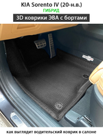 Автомобильные коврики ЭВА с бортами для KIA Sorento IV (20-н.в.) гибрид