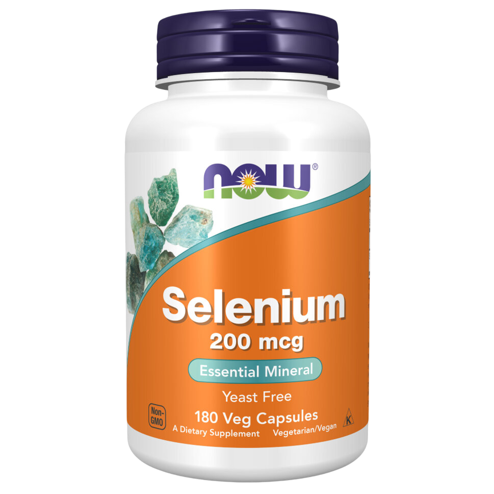 Now Foods Selenium 200 mcg 180 veg capsules , Селен