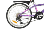 Велосипед NOVATRACK 20" ALICE фиолетовый,  стальная рама, 6 скор.