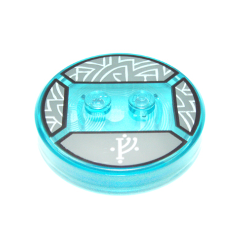 игрушечная бирка с 2 гвоздиками и прозрачно-голубым дном 18605c01pb03