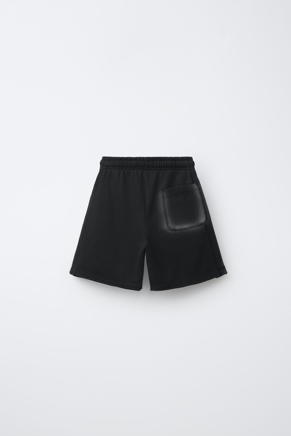 ZARA КОМФОРТНЫЕ ШОРТЫ, ЧЕРНЫЙ