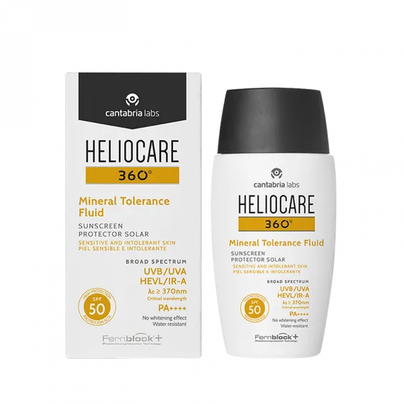 Солнцезащитный минеральный флюид с SPF 50 для чувствительной кожи